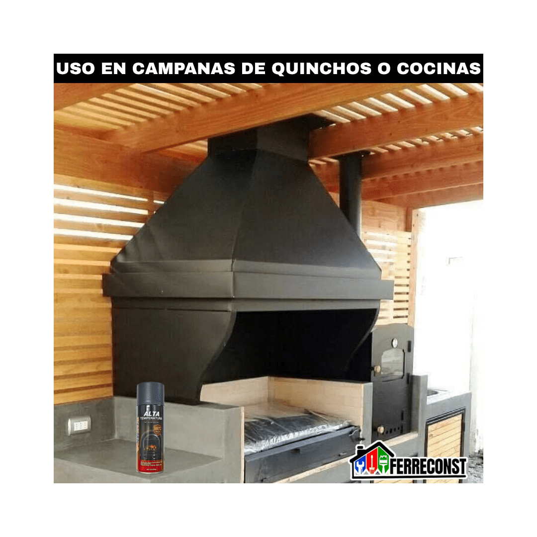 PINTURA SPRAY ALTA TEMPERATURA NEGRO 400ML VALKOLOR7
