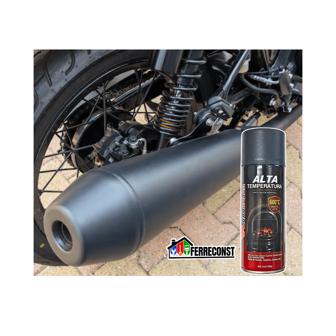 PINTURA SPRAY ALTA TEMPERATURA NEGRO 400ML VALKOLOR6