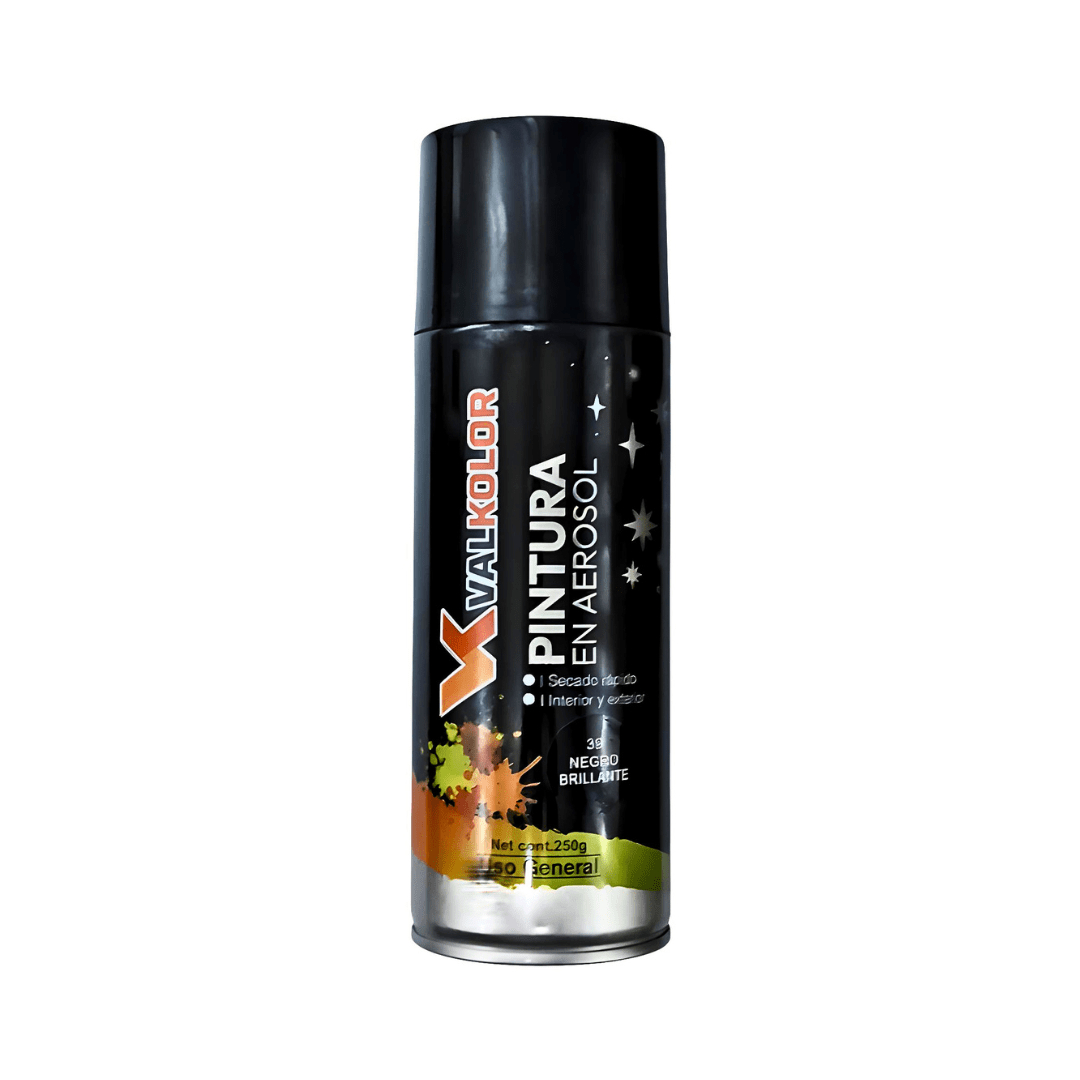 PINTURA NEGRA DE USO GENERAL 400ML VALKOLOR 0