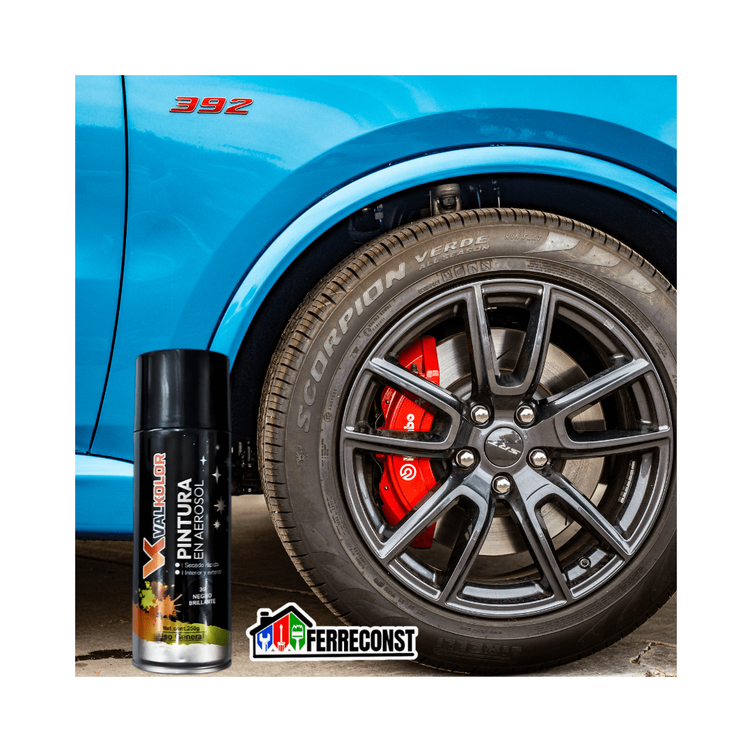 PINTURA NEGRA DE USO GENERAL 400ML VALKOLOR6
