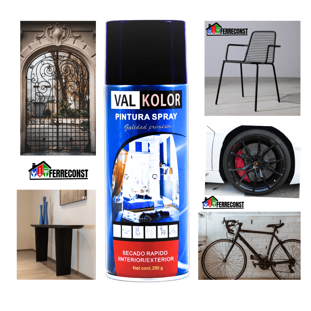 PINTURA NEGRA DE USO GENERAL 400ML VALKOLOR5