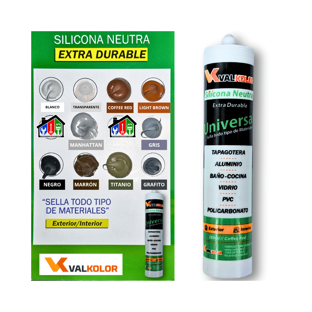 SILICONA NEUTRA UNIVERSAL COFFE-RED 280ML VALKOLOR3