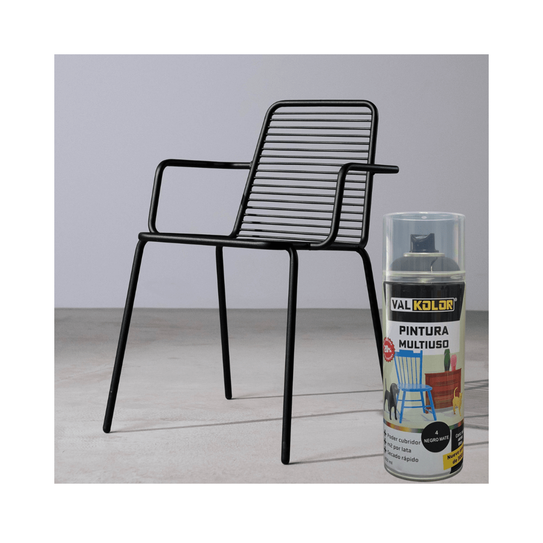 PINTURA NEGRO OPACO (MATE) USO GENERAL 400ML VALKOLOR4