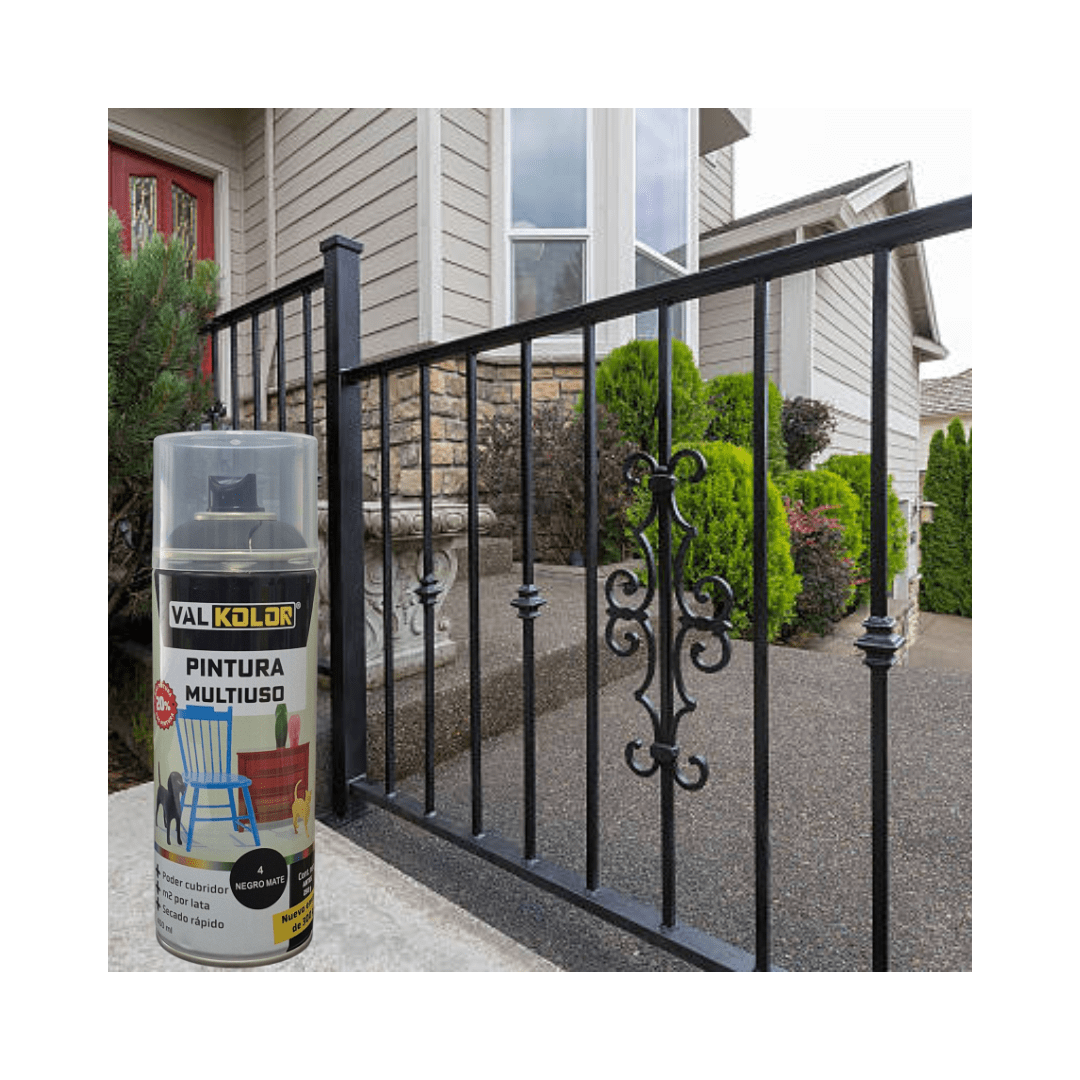 PINTURA NEGRO OPACO (MATE) USO GENERAL 400ML VALKOLOR5