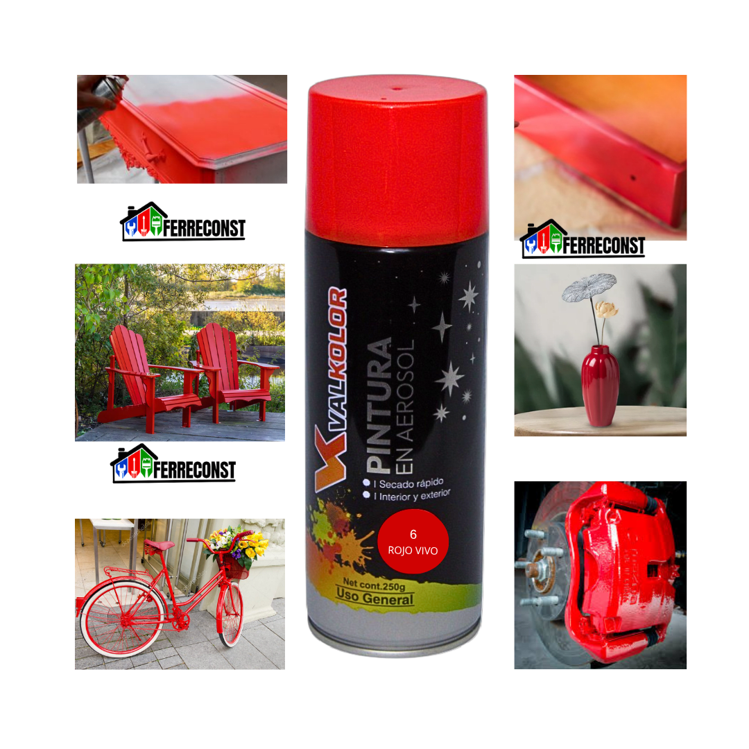 PINTURA ROJO VIVO USO GENERAL 400ML VALKOLOR2