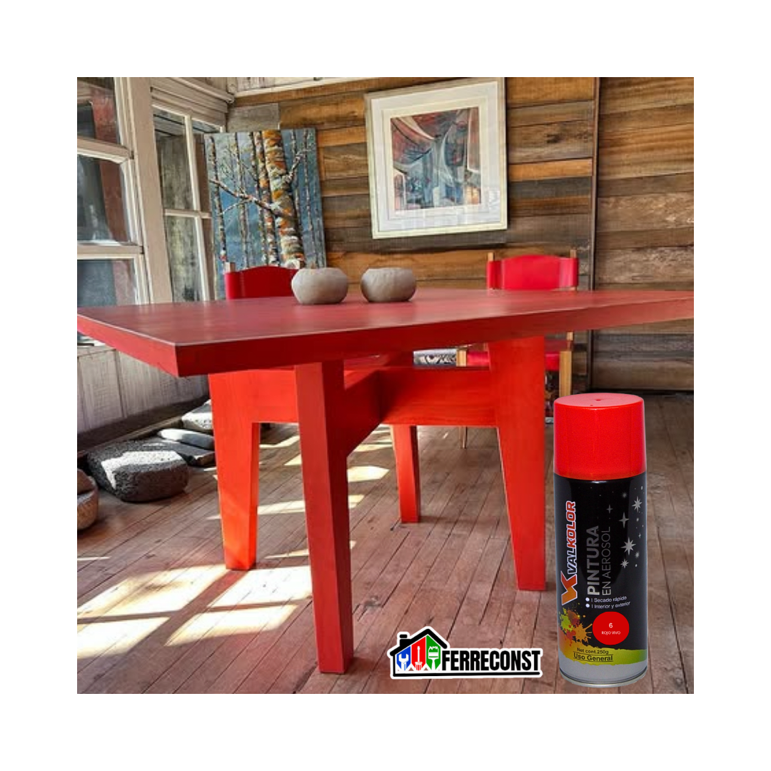 PINTURA ROJO VIVO USO GENERAL 400ML VALKOLOR3