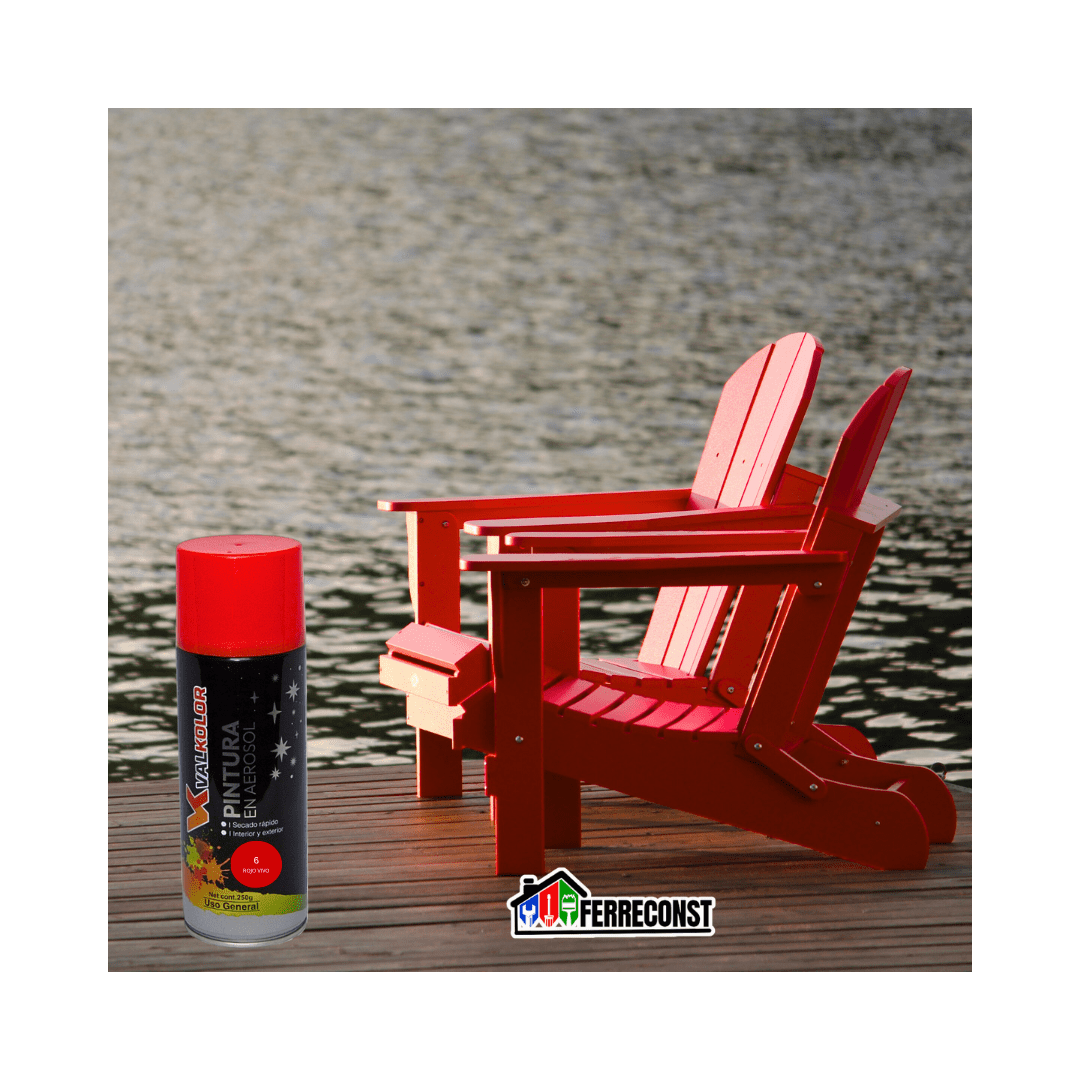 PINTURA ROJO VIVO USO GENERAL 400ML VALKOLOR4