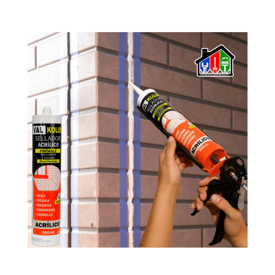 SILICONA SELLADOR ACRILICO PINTABLE BLANCO 300ML5