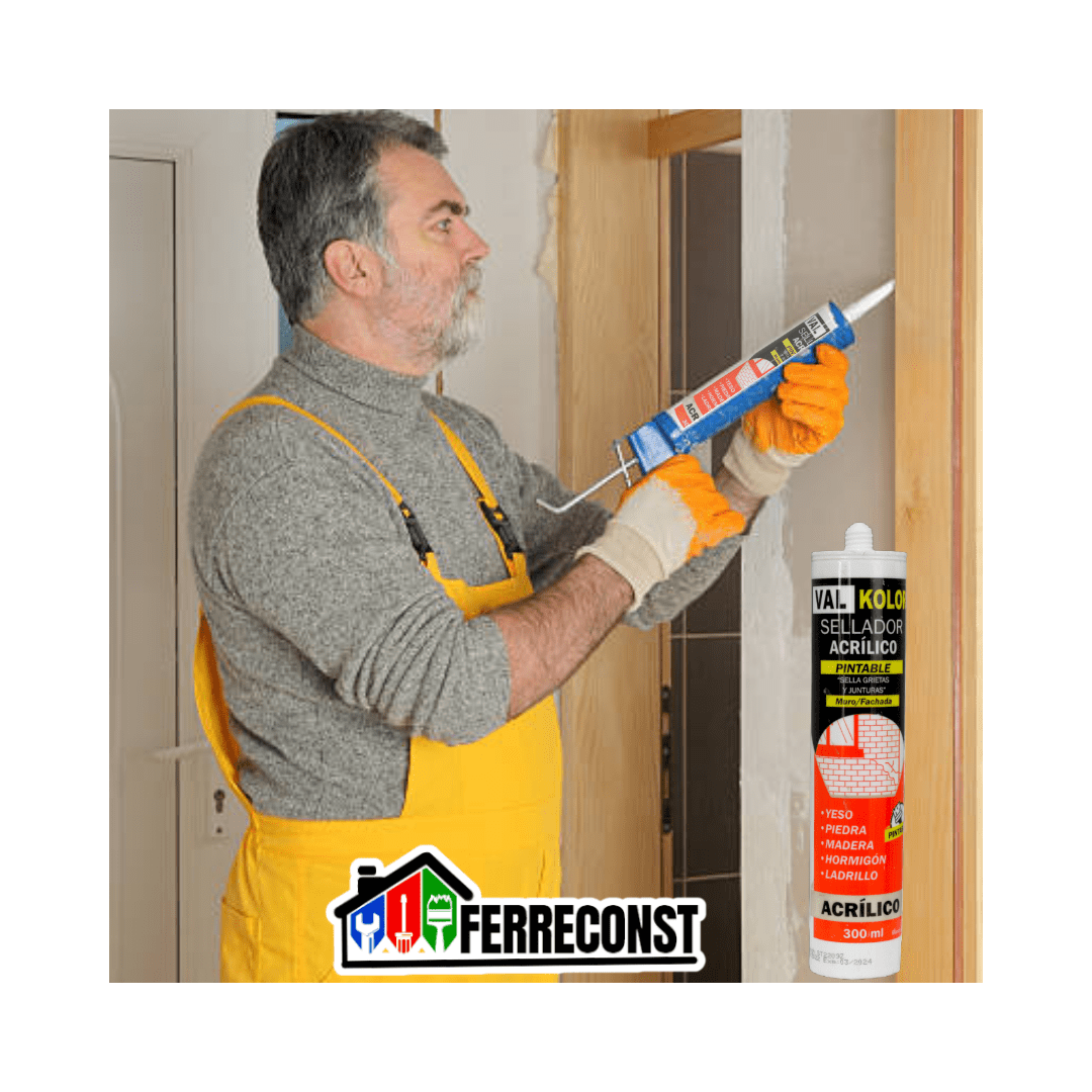 SILICONA SELLADOR ACRILICO PINTABLE BLANCO 300ML7