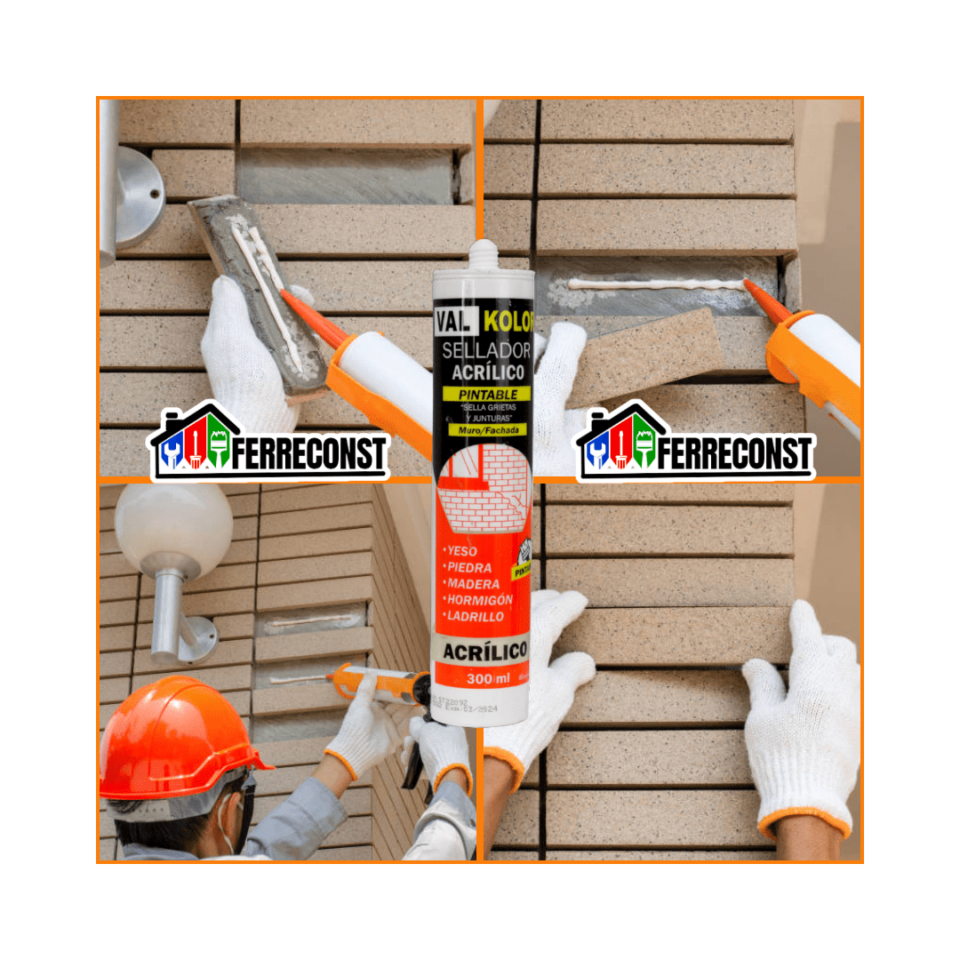 SILICONA SELLADOR ACRILICO PINTABLE BLANCO 300ML8