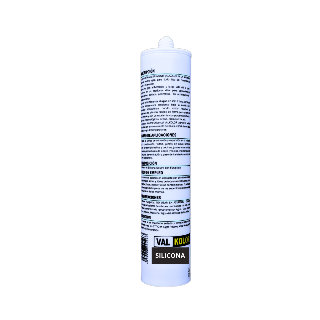 SILICONA NEUTRA UNIVERSAL COLOR NEGRO 280ML VALKOLOR5