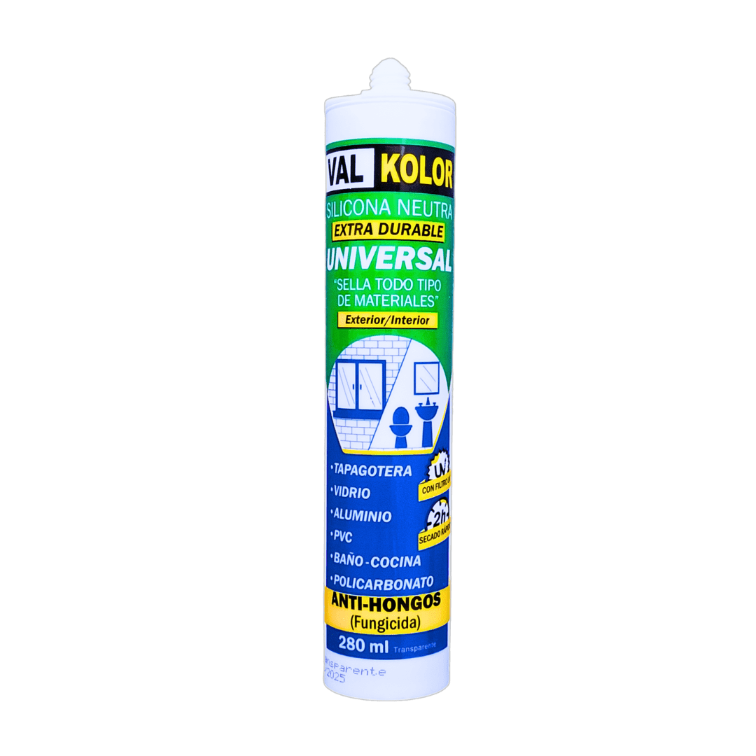 SILICONA NEUTRA UNIVERSAL ANTIHONGOS TITANIO 280ML 0