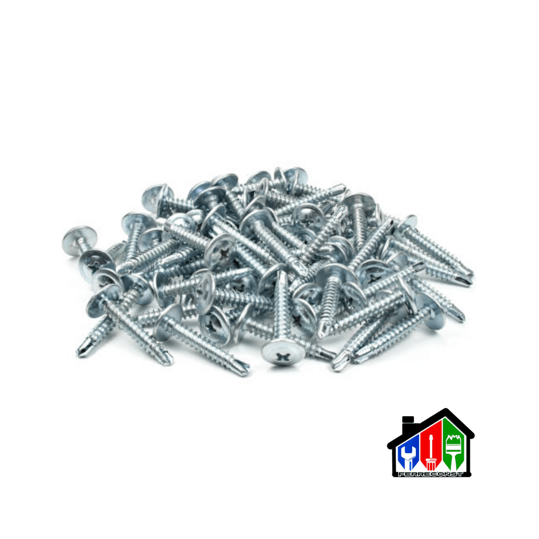 TORNILLO CABEZA DE LENTEJA PUNTA BROCA 8X1/2 CAJA DE 100 PCS7
