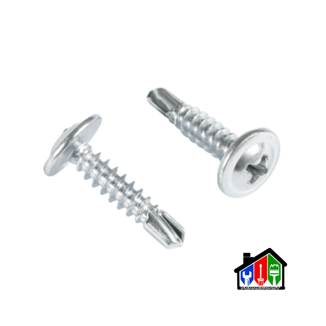 TORNILLO CABEZA DE LENTEJA PUNTA BROCA 8X1/2 CAJA DE 100 PCS9