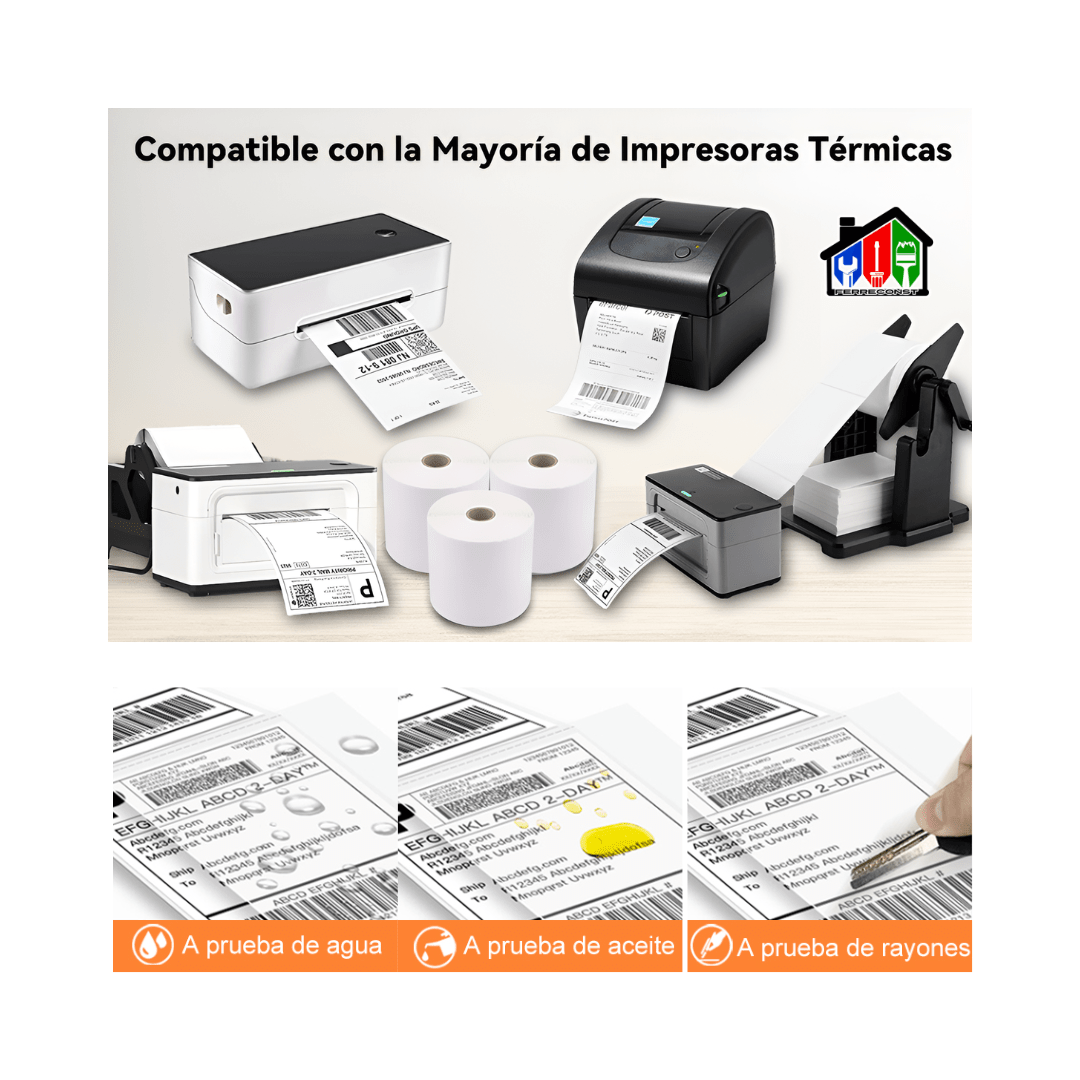 ETIQUETA TERMICA AUTOADHESIVA 100X150MM ROLLO 500 UNIDADES5