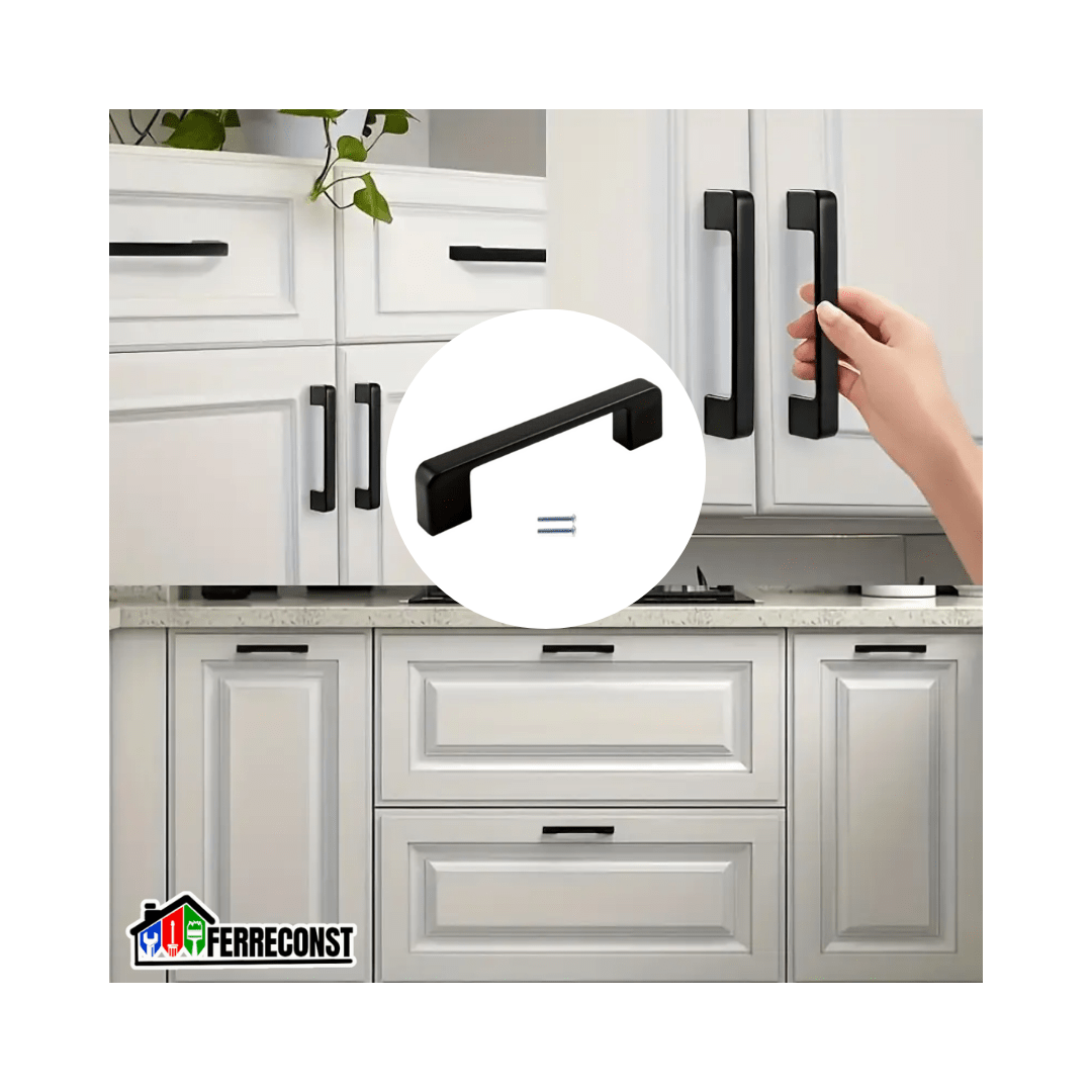 TIRADORES METÁLICOS NEGRO DE 13,6CM3