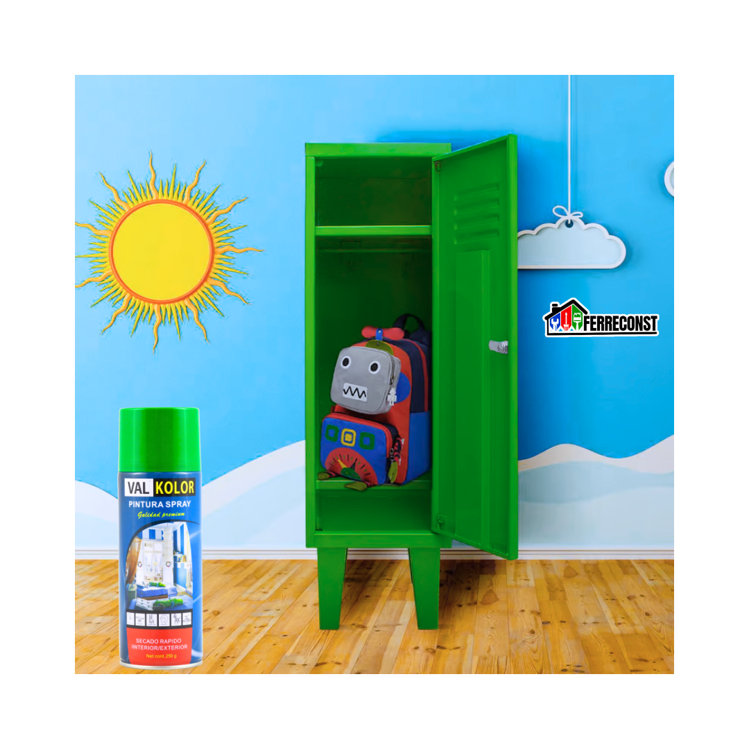 PINTURA SPRAY VERDE CLARO DE USO GENERAL 400ML VALKOLOR3