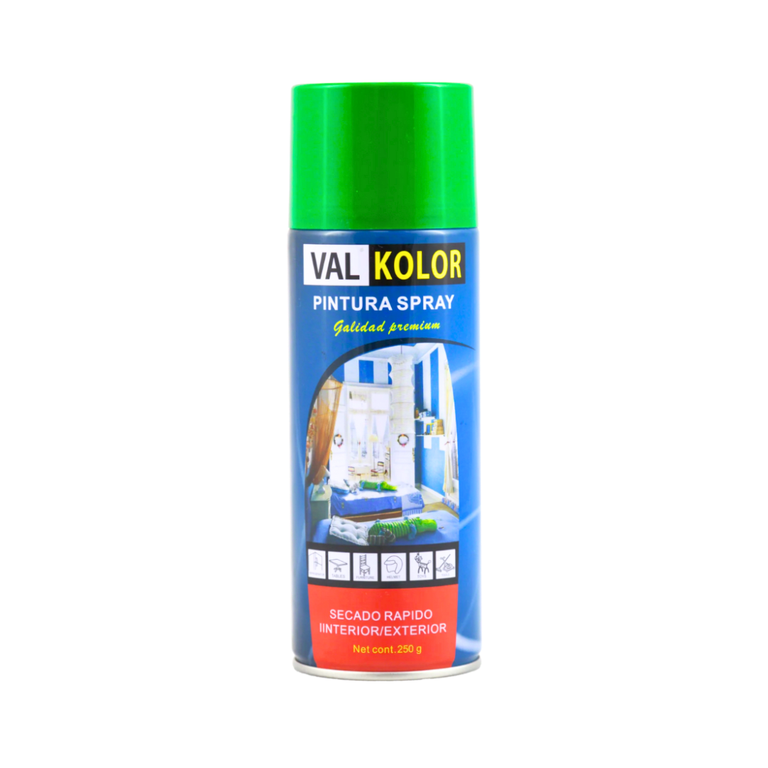 PINTURA SPRAY VERDE CLARO DE USO GENERAL 400ML VALKOLOR 0