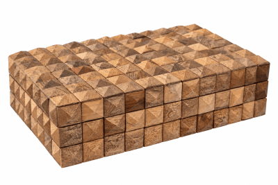 CAJA DECORATIVA MARRON