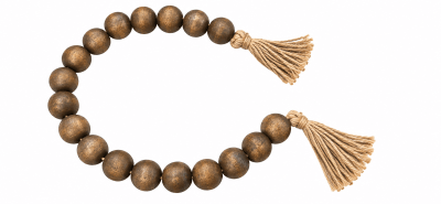 ADORNO COLLAR BOLAS MARRON