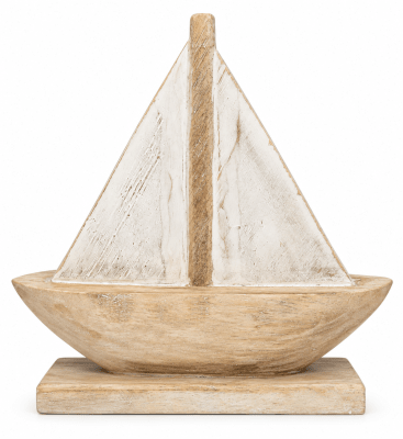 ESCULTURA BARCO BLANCO