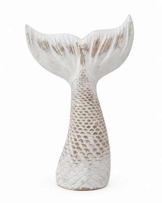 ESCULTURA BALLENA COLA BLANCA