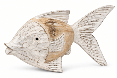 ESCULTURA PESCADO BEIGE