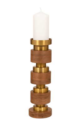 CANDELABRO HOLLIS WOOD STICKS MED