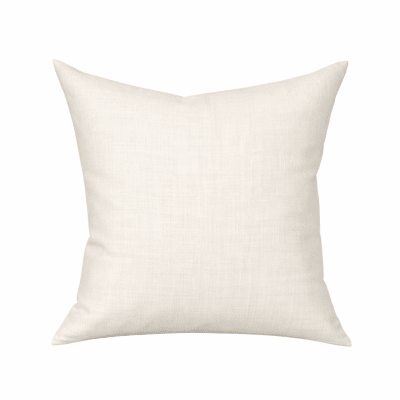 COJIN PLUMA LINO HUESO TEXTURA