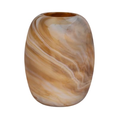 GARBO VASE BROWN