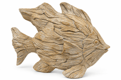 ESCULTURA PESCADO M BEIGE