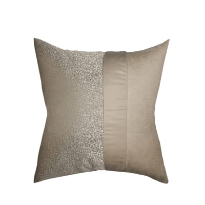 COJIN PLUMAS CIRCULOS BEIGE