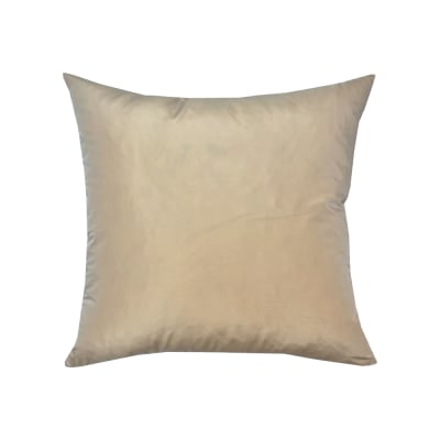 COJIN PLUMAS LINO SATIN HUESO