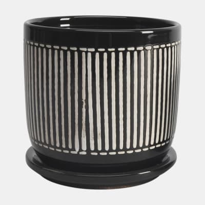 PORTAMACETA PLANTER RAYADO LG