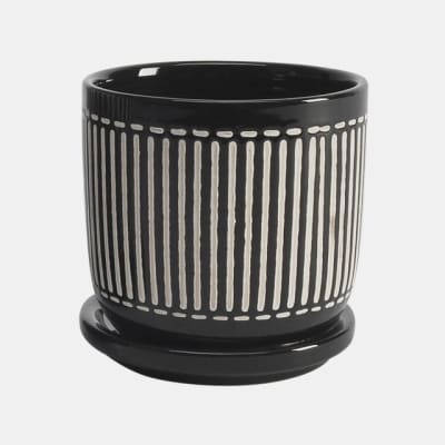 PORTAMACETA PLANTER RAYADO SM