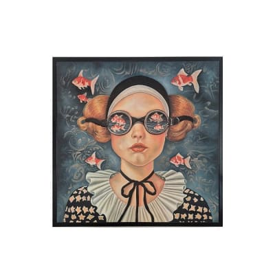 CUADRO GOLD FISH GIRL