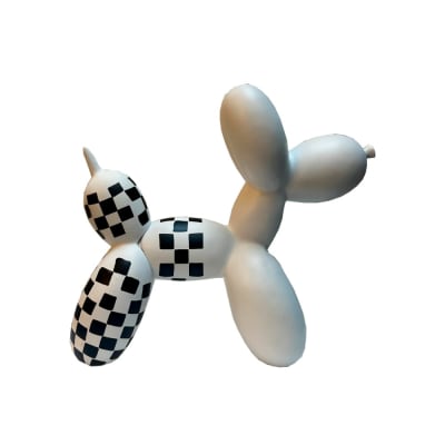 ESCULTURA BALLOON DOG WHITE