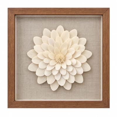 CUADRO FLORES PAPEL