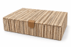 CAJA DECORATIVA CAJA RAYAS BEIGE L1