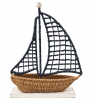 ESCULTURA BARCO VELERO AZUL1