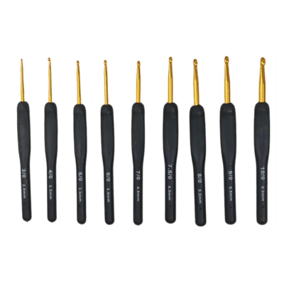 Crochet mango negro x9