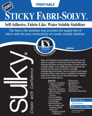 SULKY PAPEL HIDROSOLUBLE