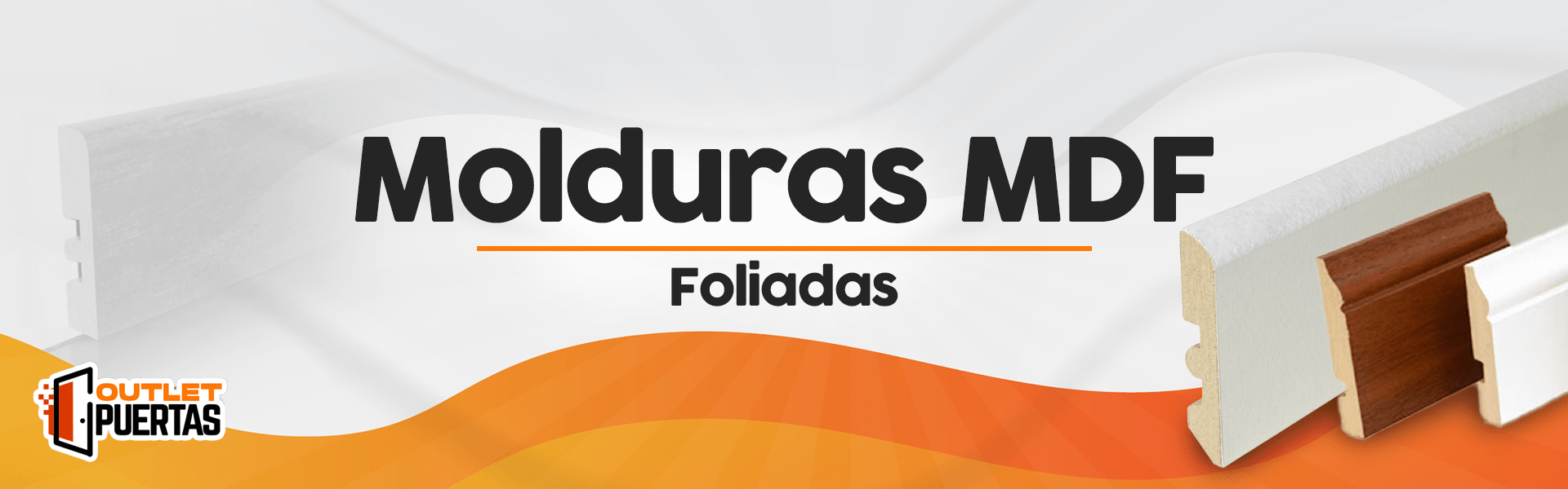 Moldura MDF foliado