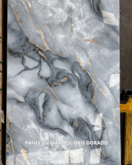PANEL UV MARMOL GRIS DORADO