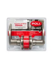 CERRADURA TUBULAR CON MANILLA PRAGA DORMITORIO INOX 160351