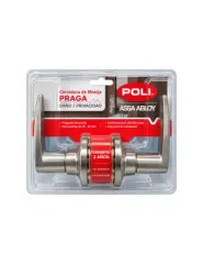 CERRADURA TUBULAR CON MANILLA PRAGA BAÑO INOX 160361