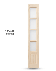 MAMPARA PINO RADIATA 4 LUCES 30x200