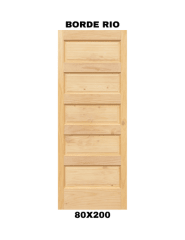 PUERTA EXTERIOR BORDE RIO 80X200