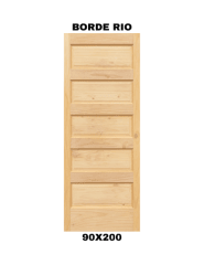 PUERTA EXTERIOR BORDE RIO 90X200