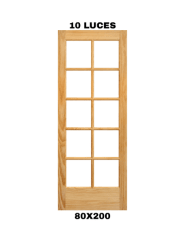 PUERTA EXTERIOR 10 LUCES 80X200
